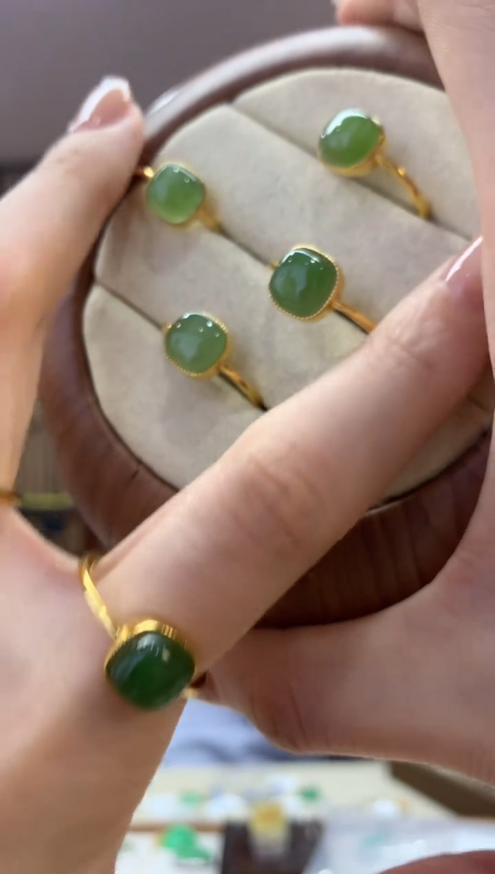 翡翠戒指未镶嵌戒指多样性发货1件