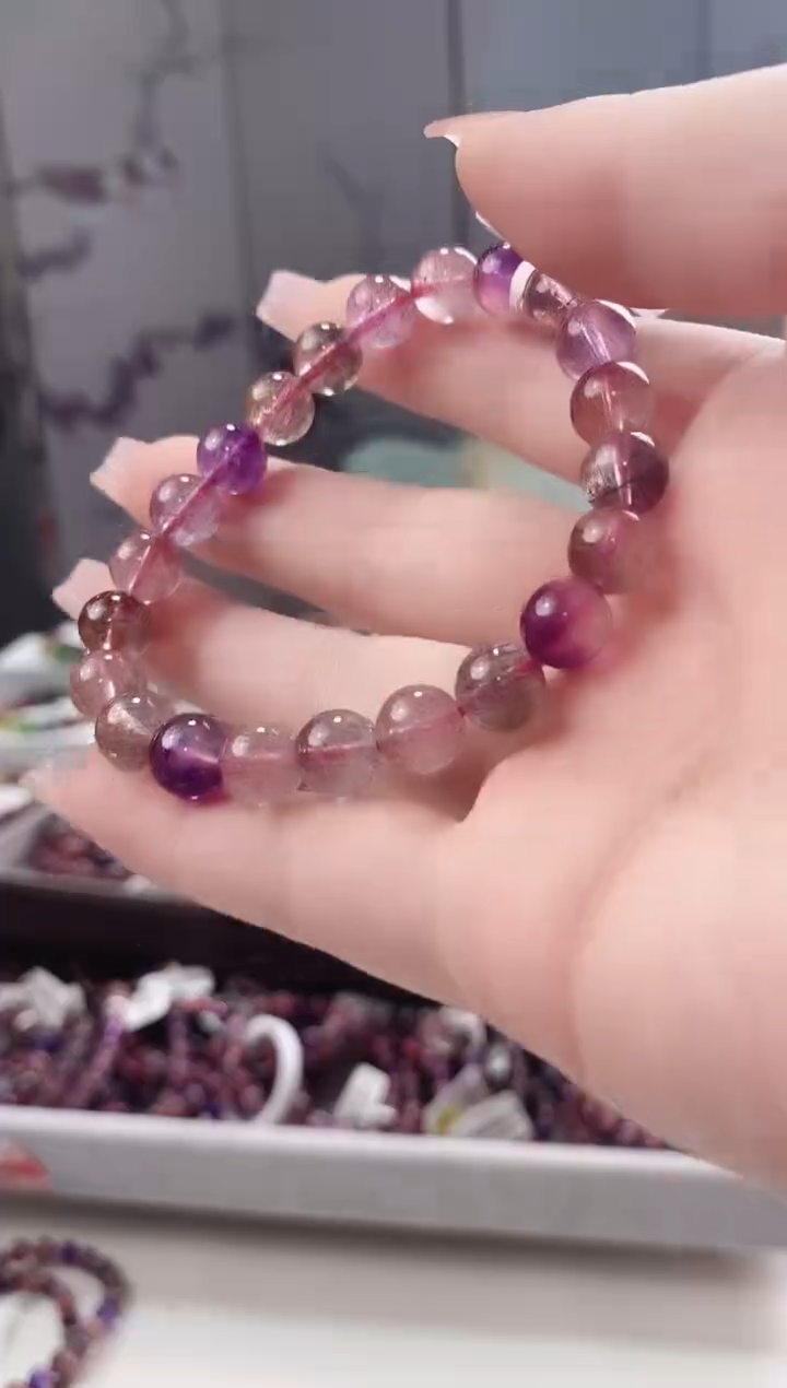 【闪购商品】水晶手链未镶嵌8mm多人多样性发其一