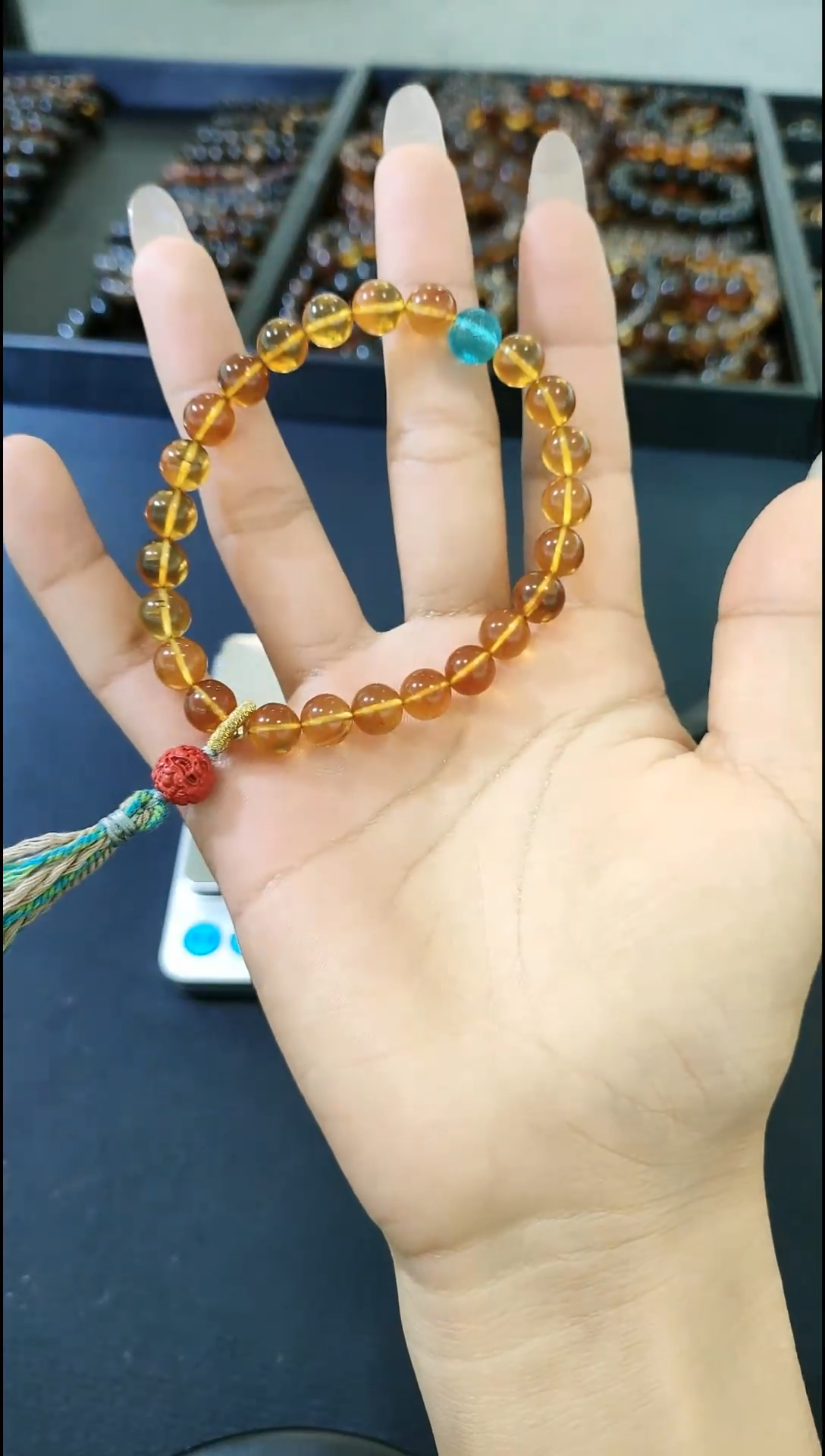 【闪购商品】琥珀手链未镶嵌#10#8mm缅甸琥珀设计款手串