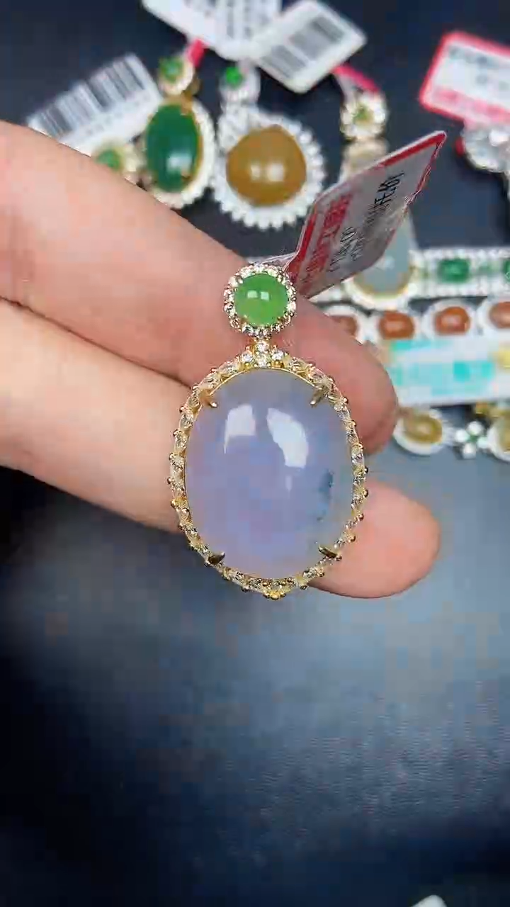 银S925镶嵌戒指翡翠2510