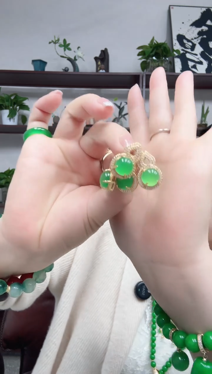 无非金属612编号葫芦耳钉