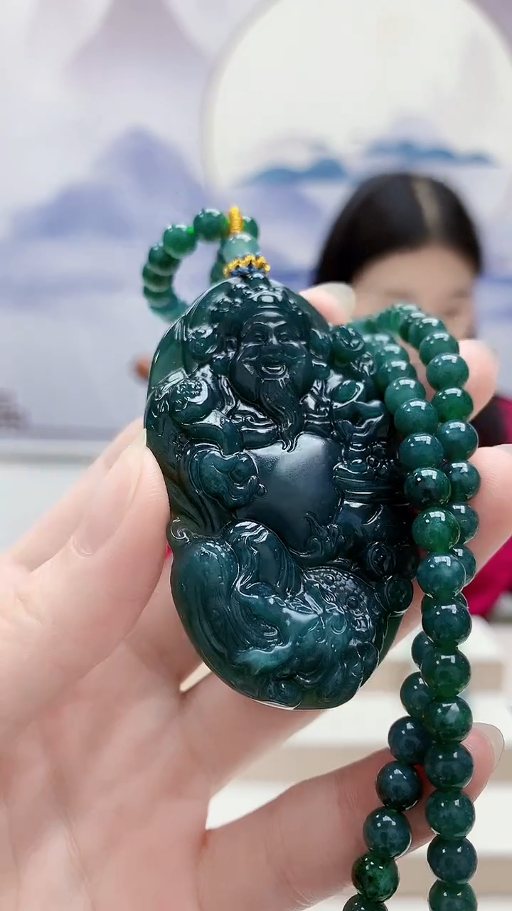 未镶嵌定制翡翠4812ry-毛货挂件98