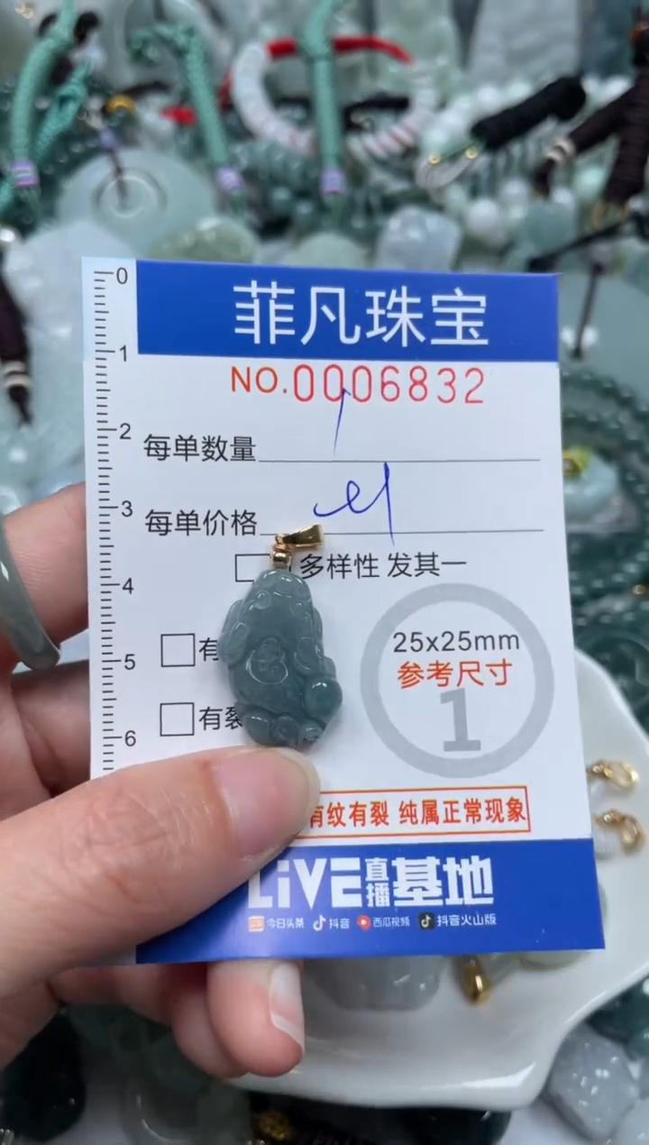 【闪购商品】翡翠颈饰未镶嵌00..6832