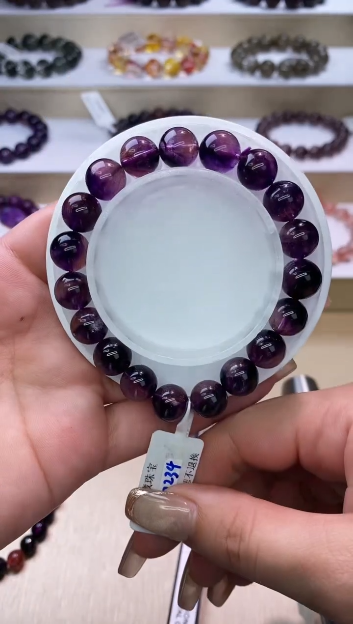 【闪购商品】水晶手链未镶嵌紫超七10m+
