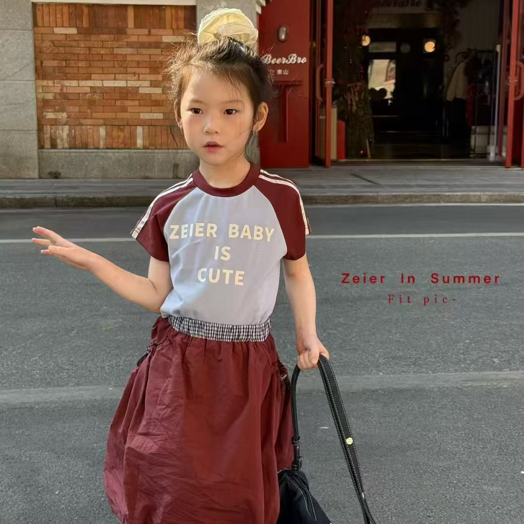 炸街女童夏款洋气套装