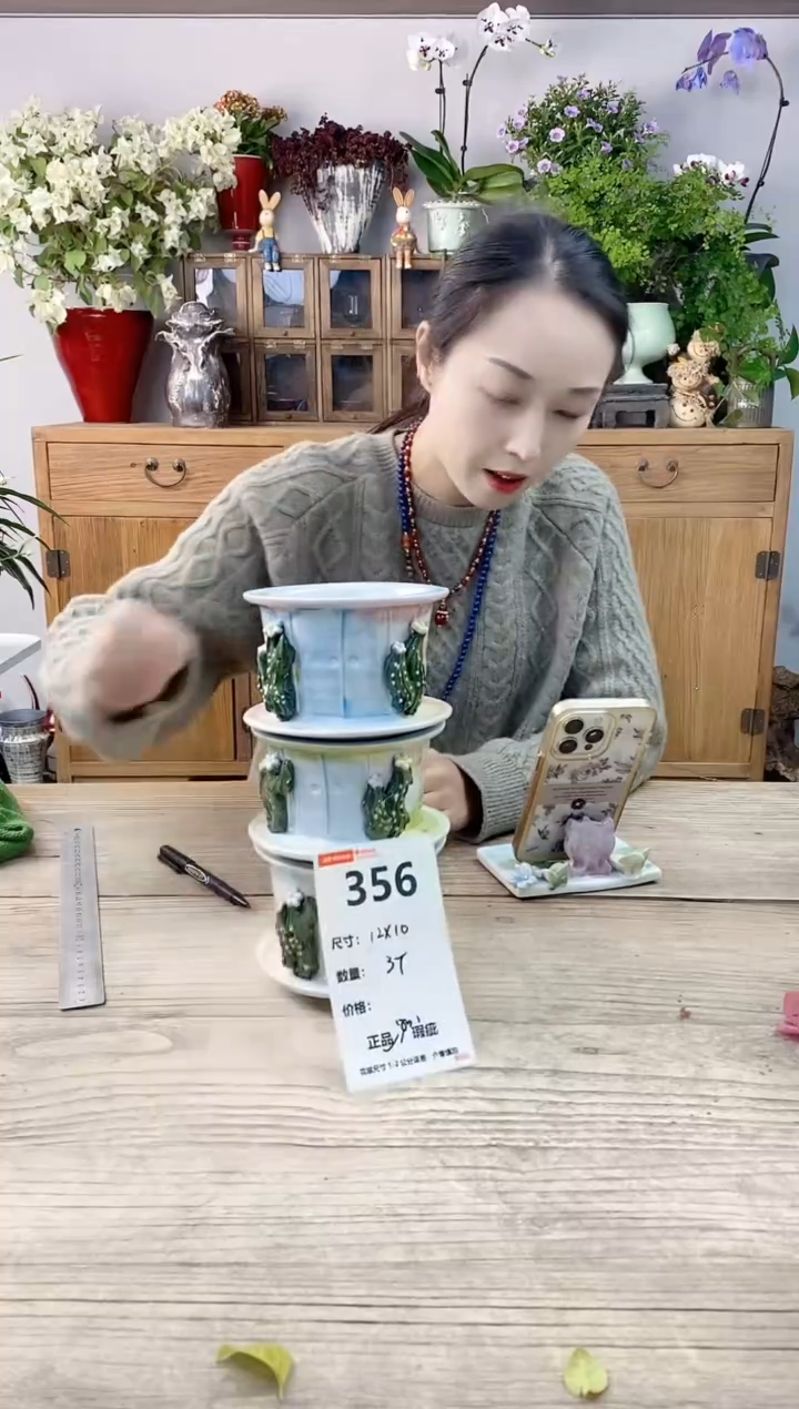 小玩子花盆直播编号356