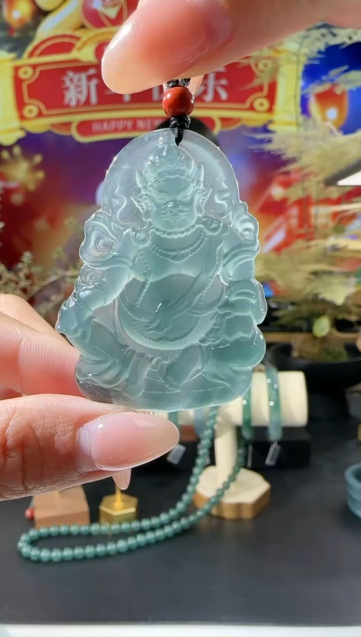 【闪购商品】翡翠吊坠(不含链)未镶嵌黄财神多样性发一