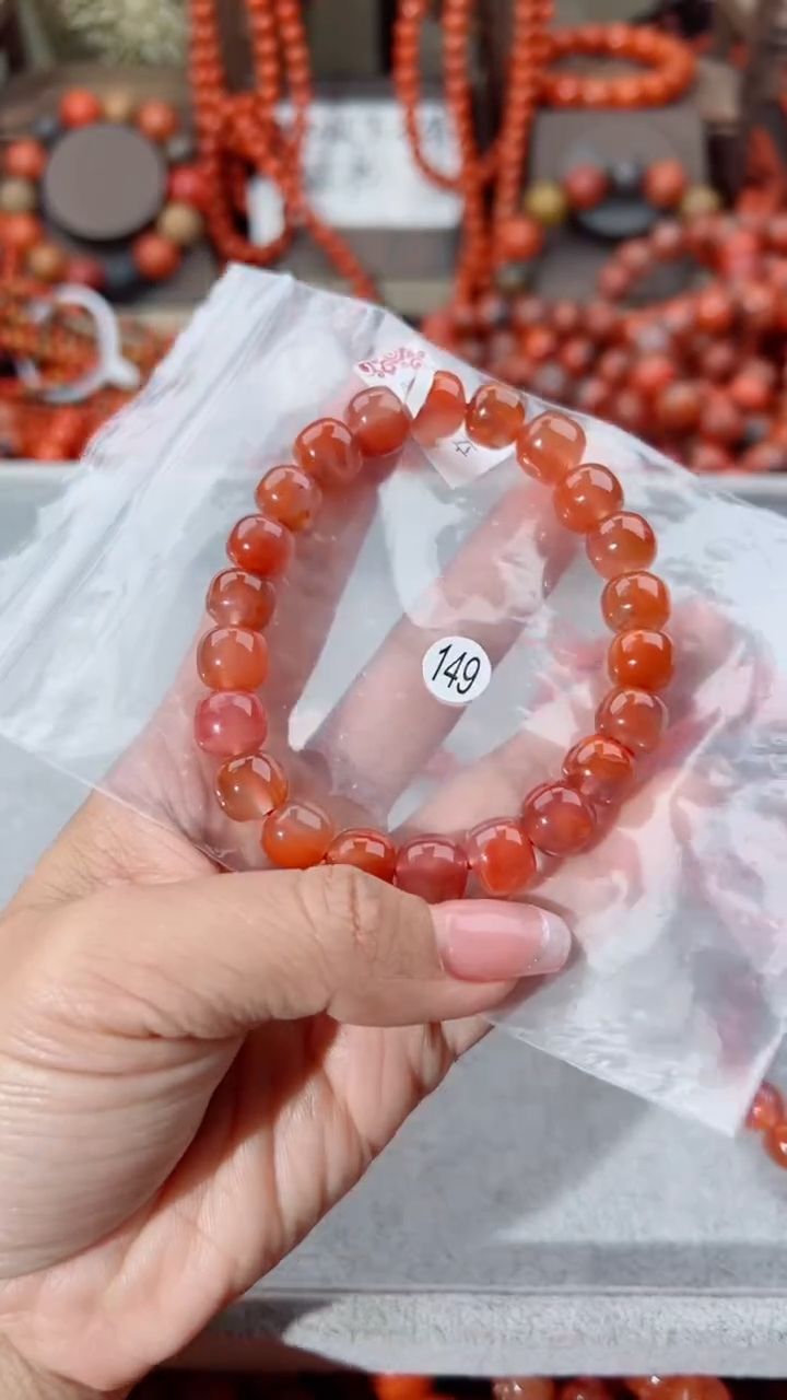 南红玛瑙未镶嵌手串10+