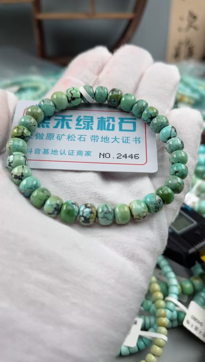 未镶嵌绿松石松石2446