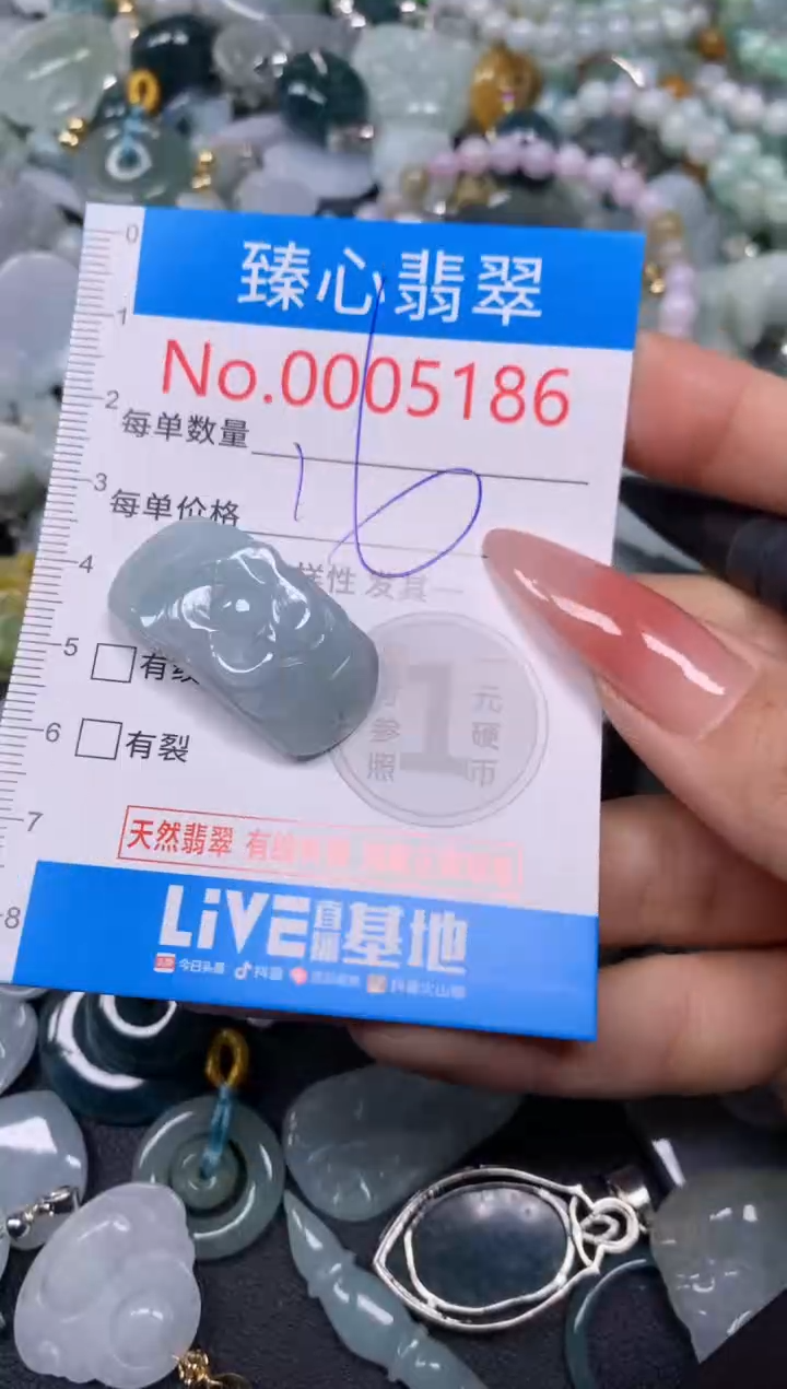 【闪购商品】翡翠颈饰未镶嵌含绳0005186