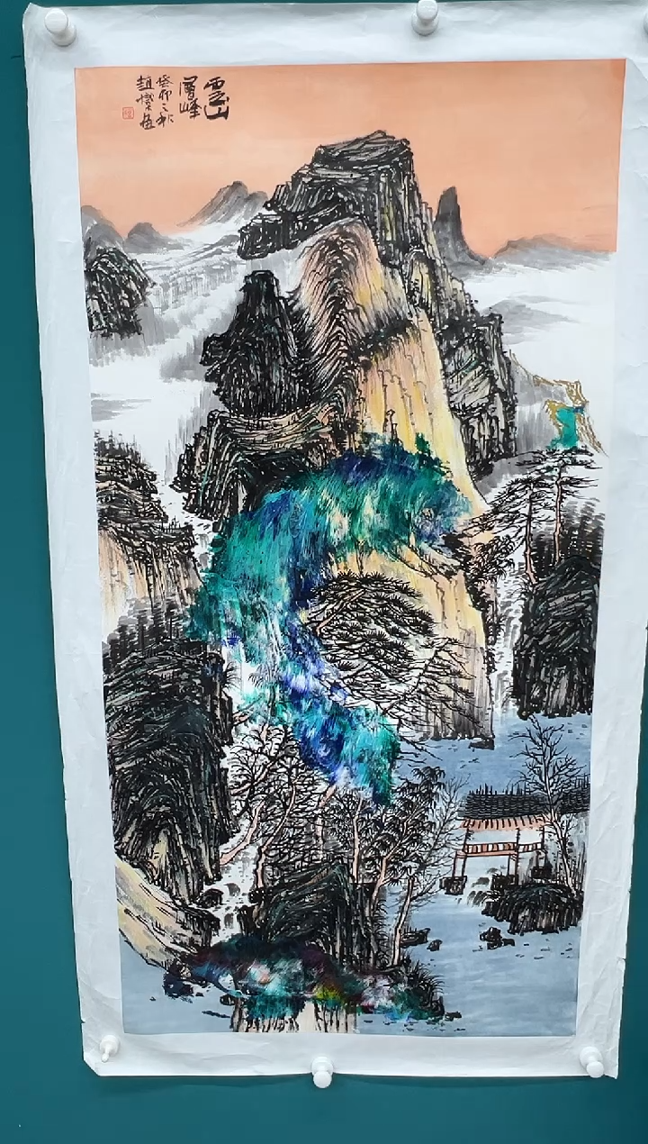 【闪购商品】绘画赵燮-8平尺-国画作品 金