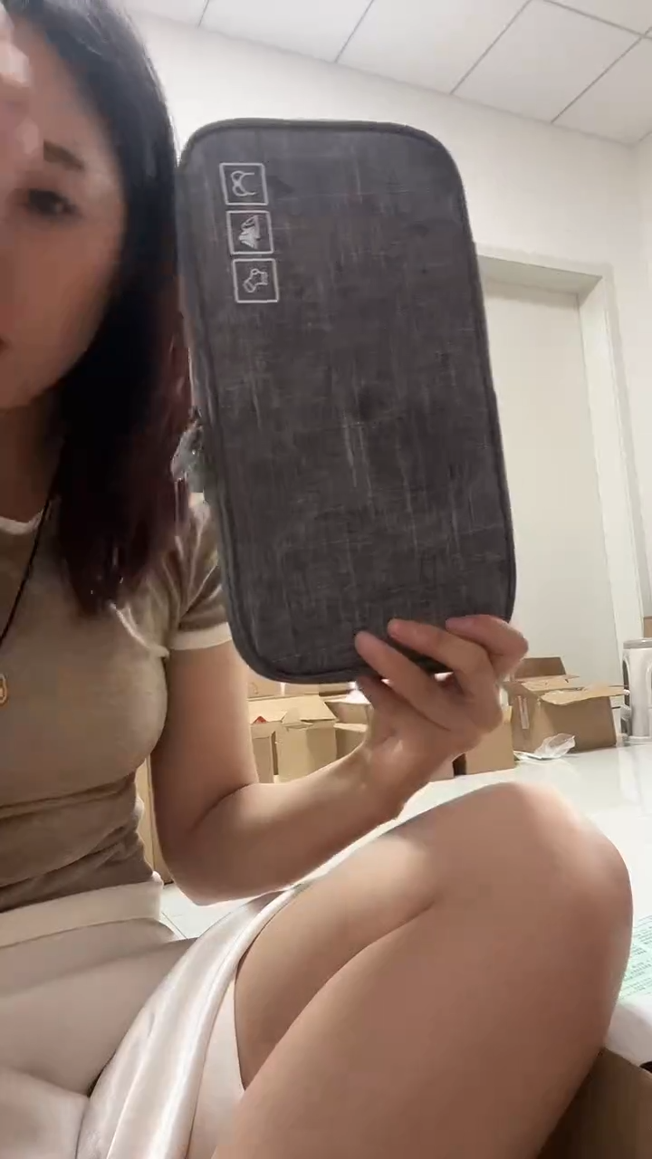 鹿皮（革）X22双管化妆包包容量超级大