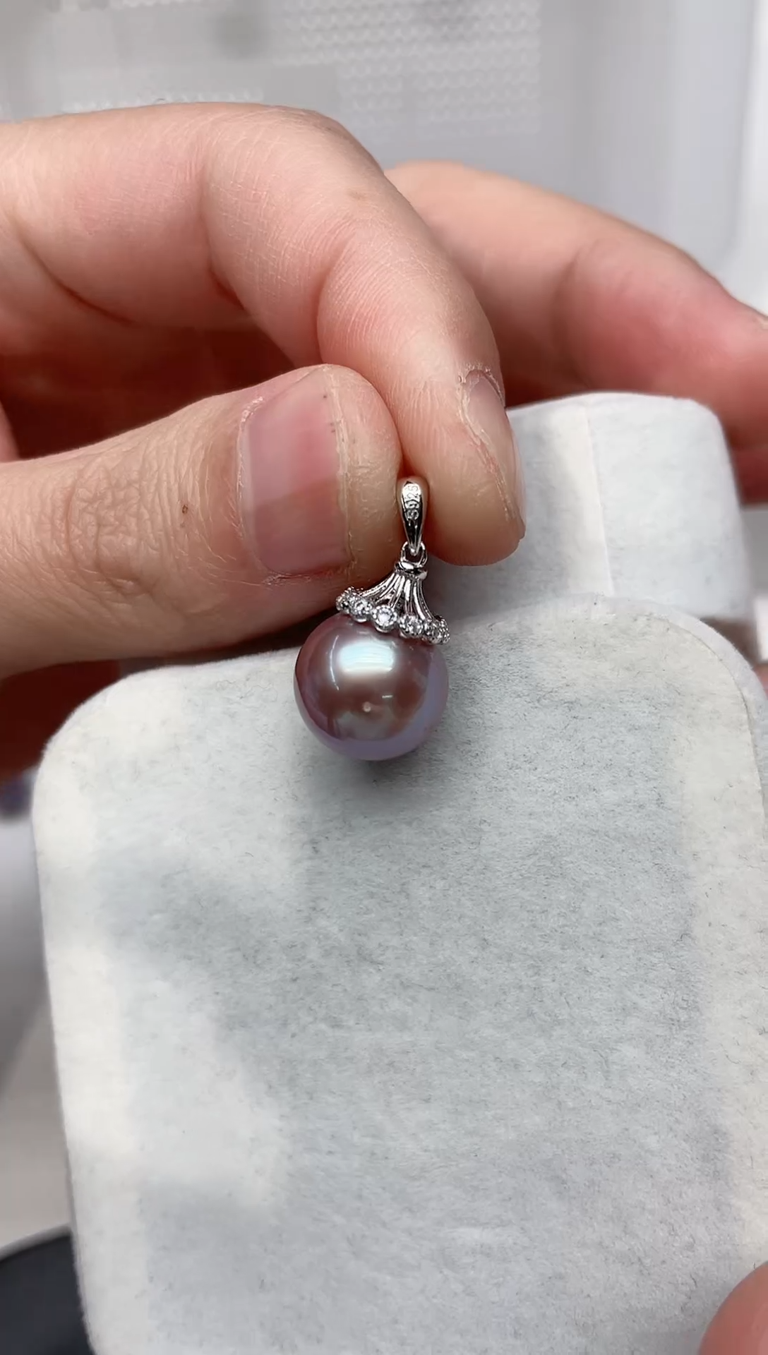 【闪购商品】淡水珍珠吊坠(不含链)银S925镶嵌吊坠