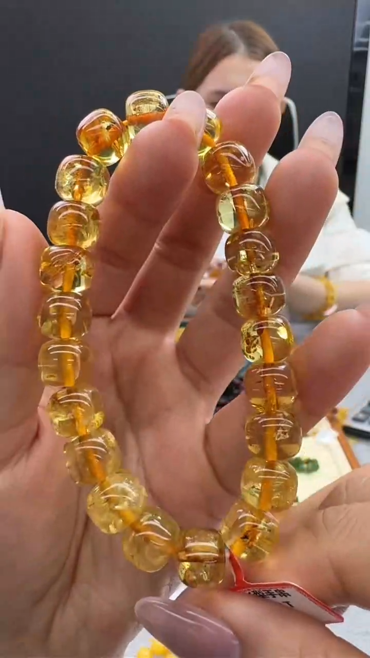 【闪购商品】琥珀手链未镶嵌576秒拍号