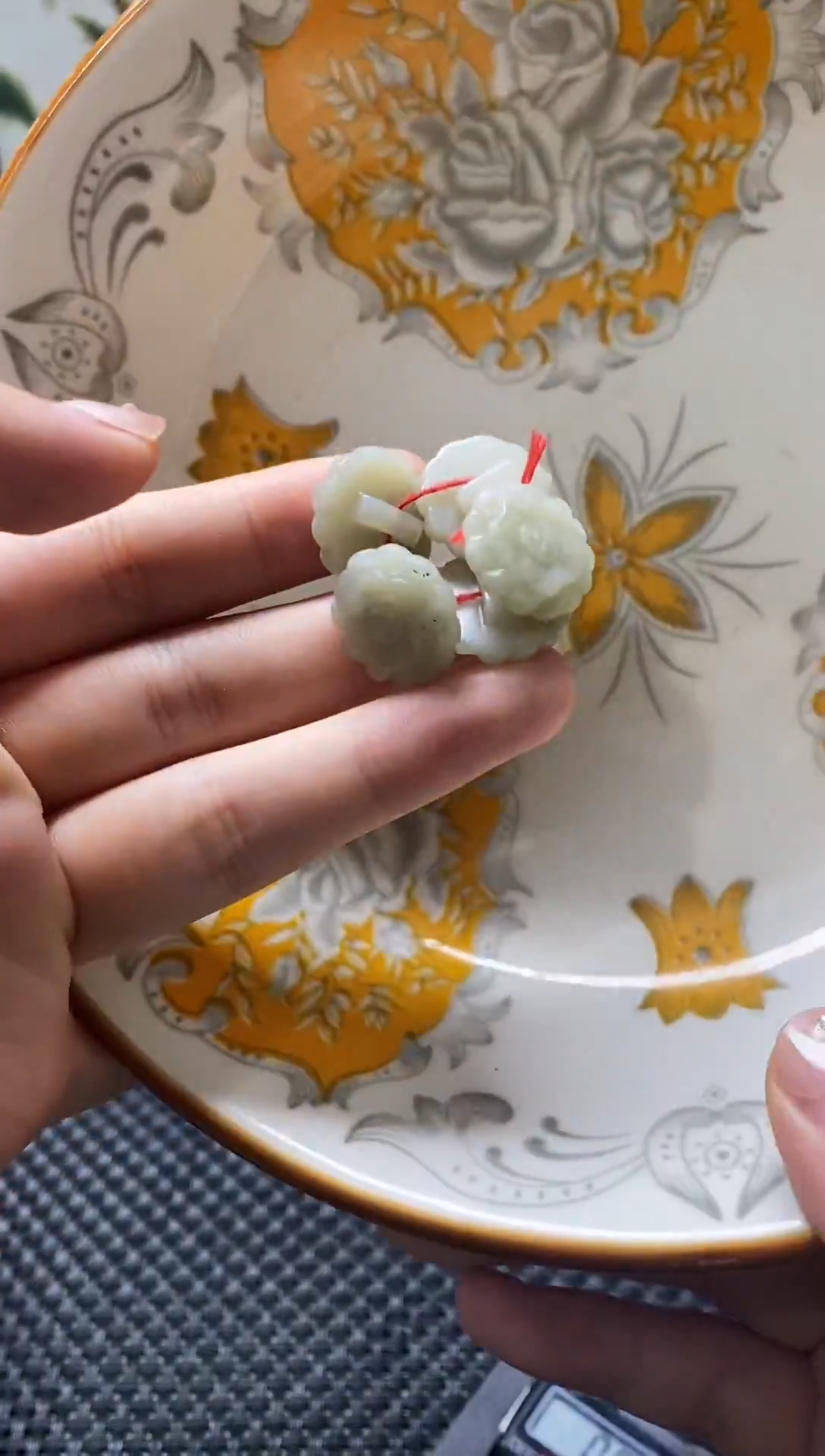 瓷片瓷片 瓷器 摆件 5个