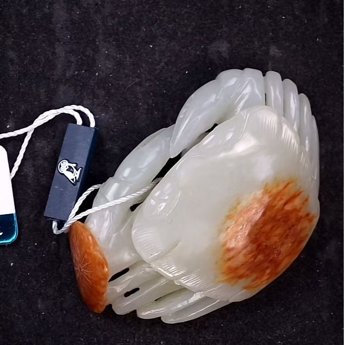 清代和田玉螃蟹