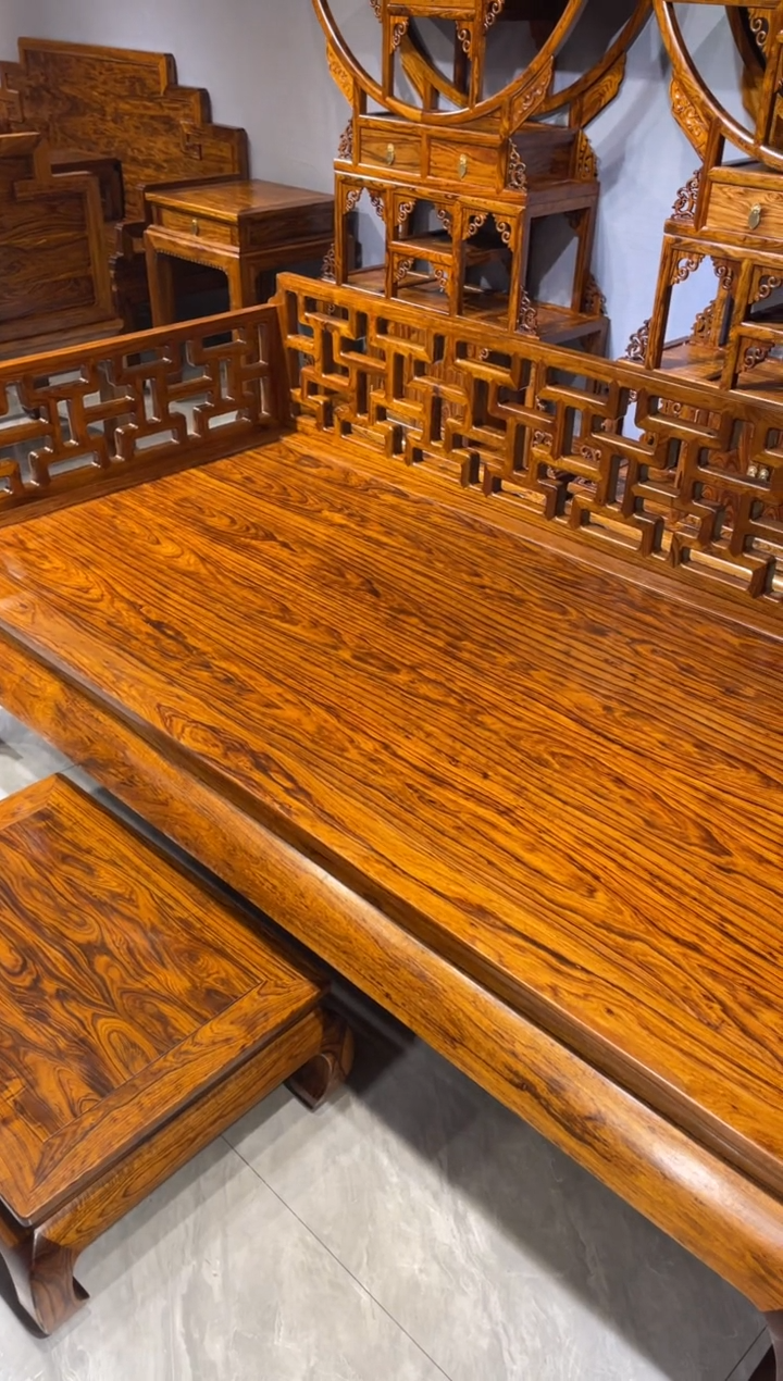 木罗汉床两件套家具