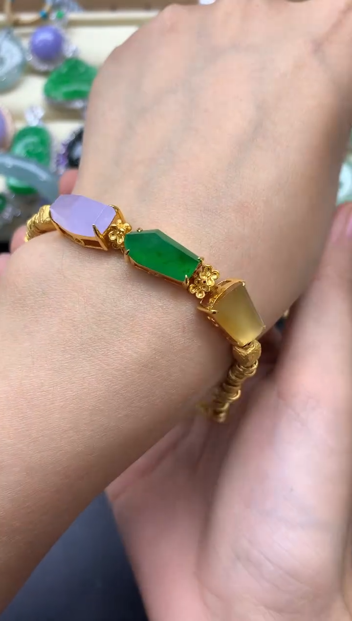 未镶嵌手链翡翠498-中国好珍宝