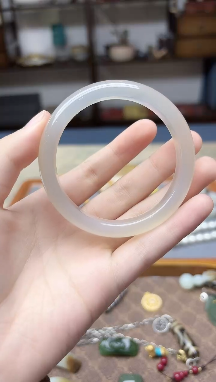 手镯玛瑙/玉髓未镶嵌玉髓手镯54#YR