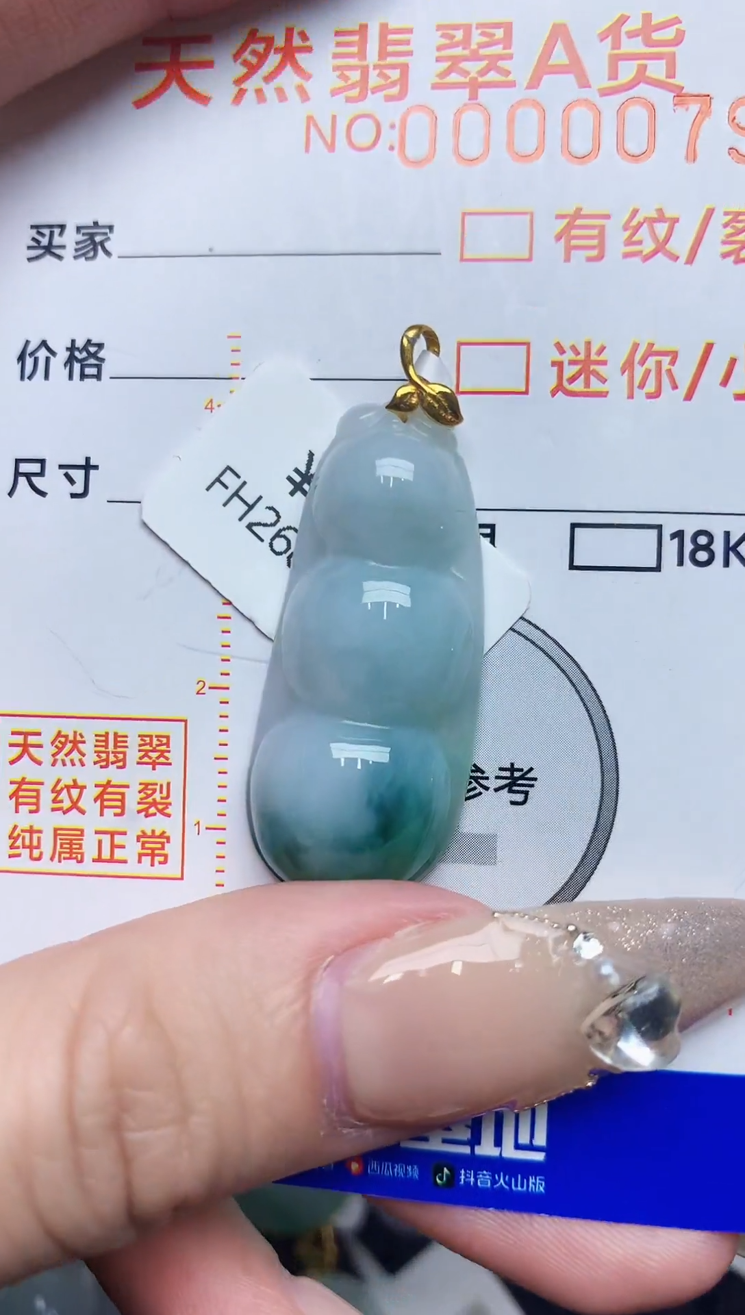 【闪购商品】翡翠颈饰18K金镶嵌86786786786