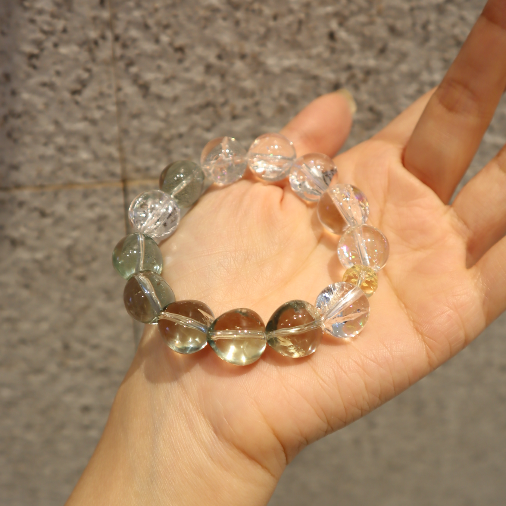 【轩轩珠宝】水晶手串  心心