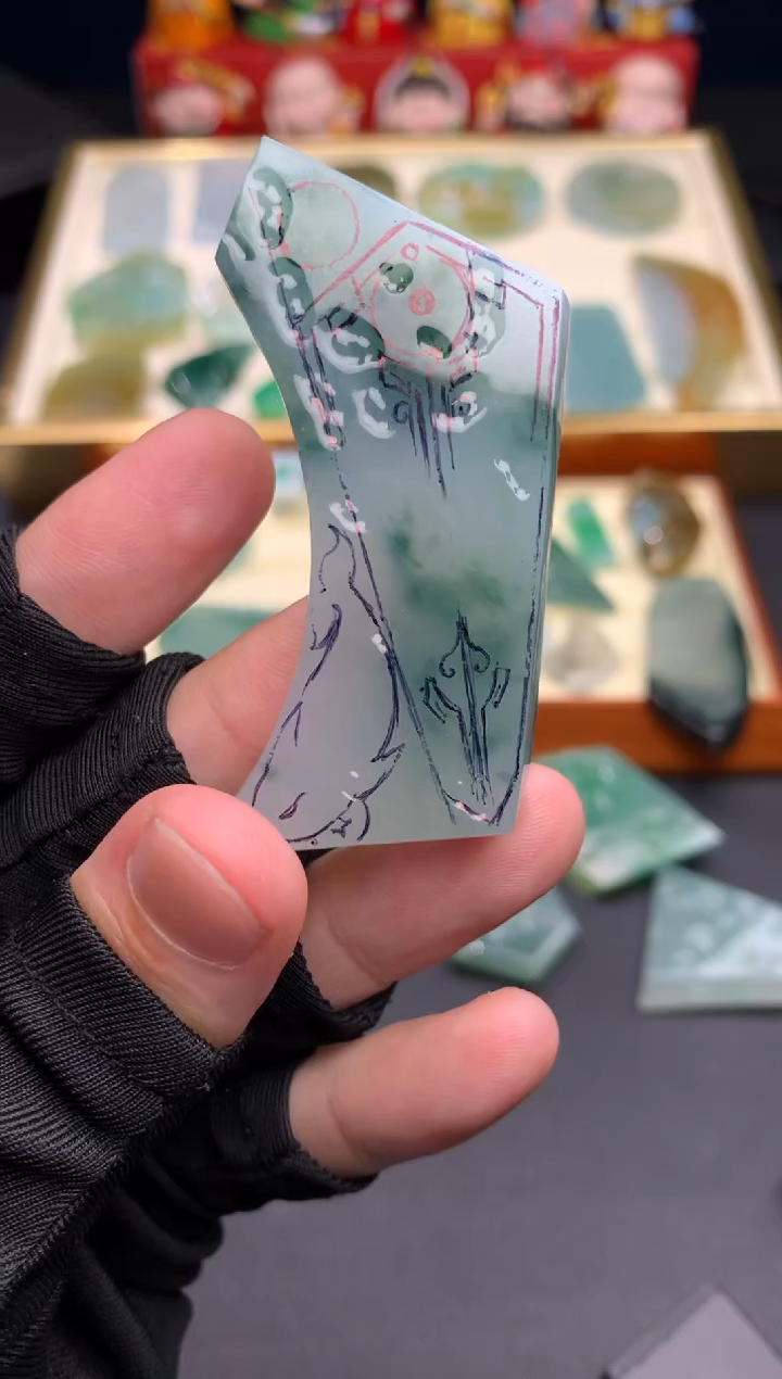 定制翡翠未镶嵌甜* 天然翡翠裸石（含工费）