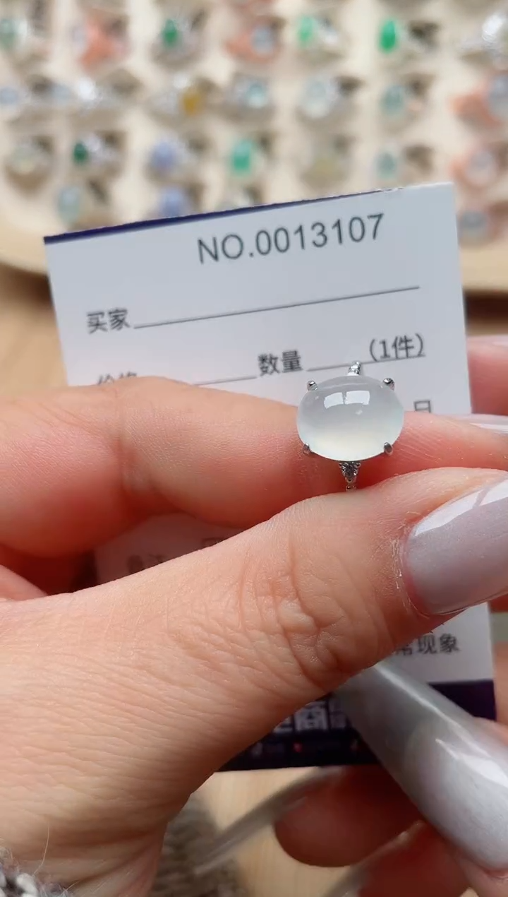 【闪购商品】翡翠戒指银S925镶嵌·