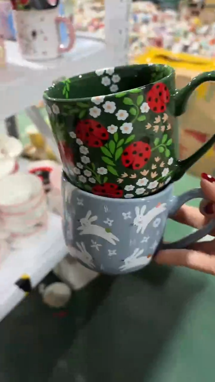 陶瓷手柄款家湖高温陶瓷杯 微瑕