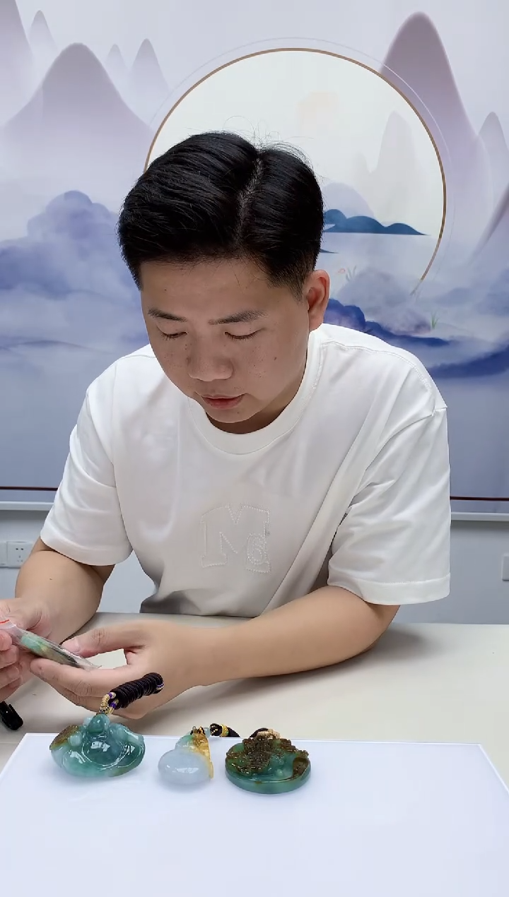 定制翡翠未镶嵌4917jw-毛货挂件86