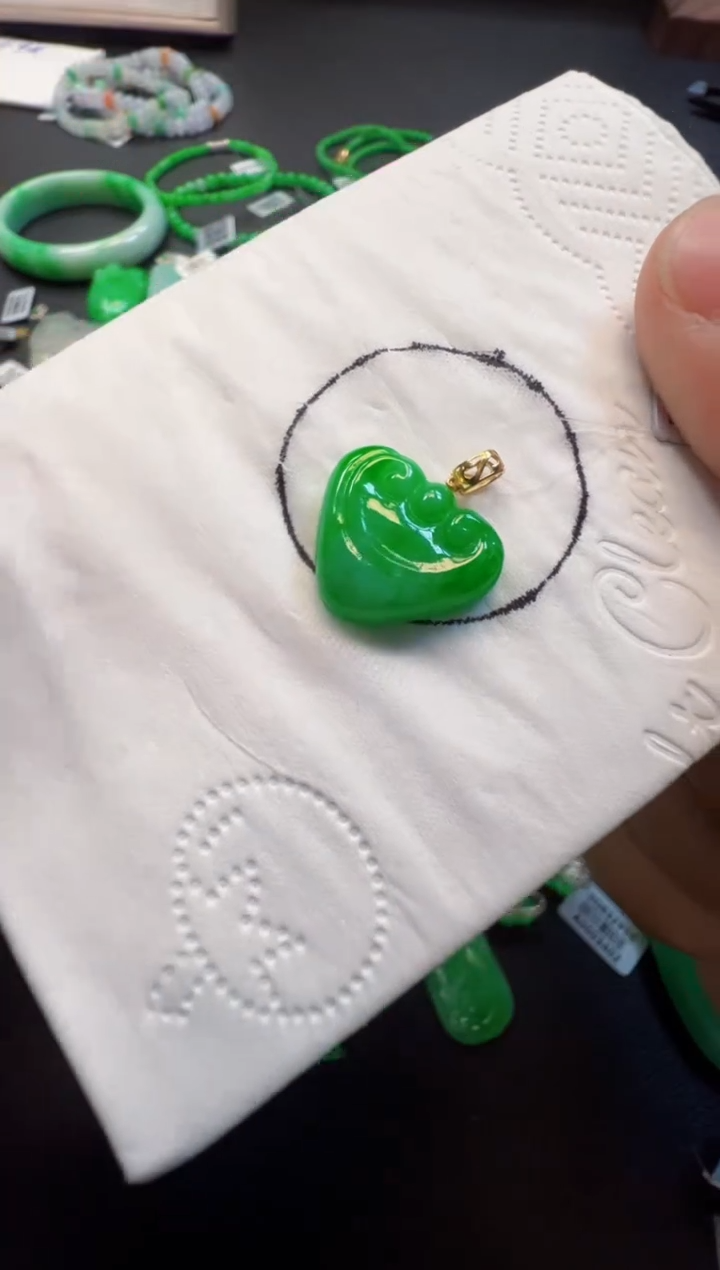 【闪购商品】定制翡翠18K金镶嵌980元