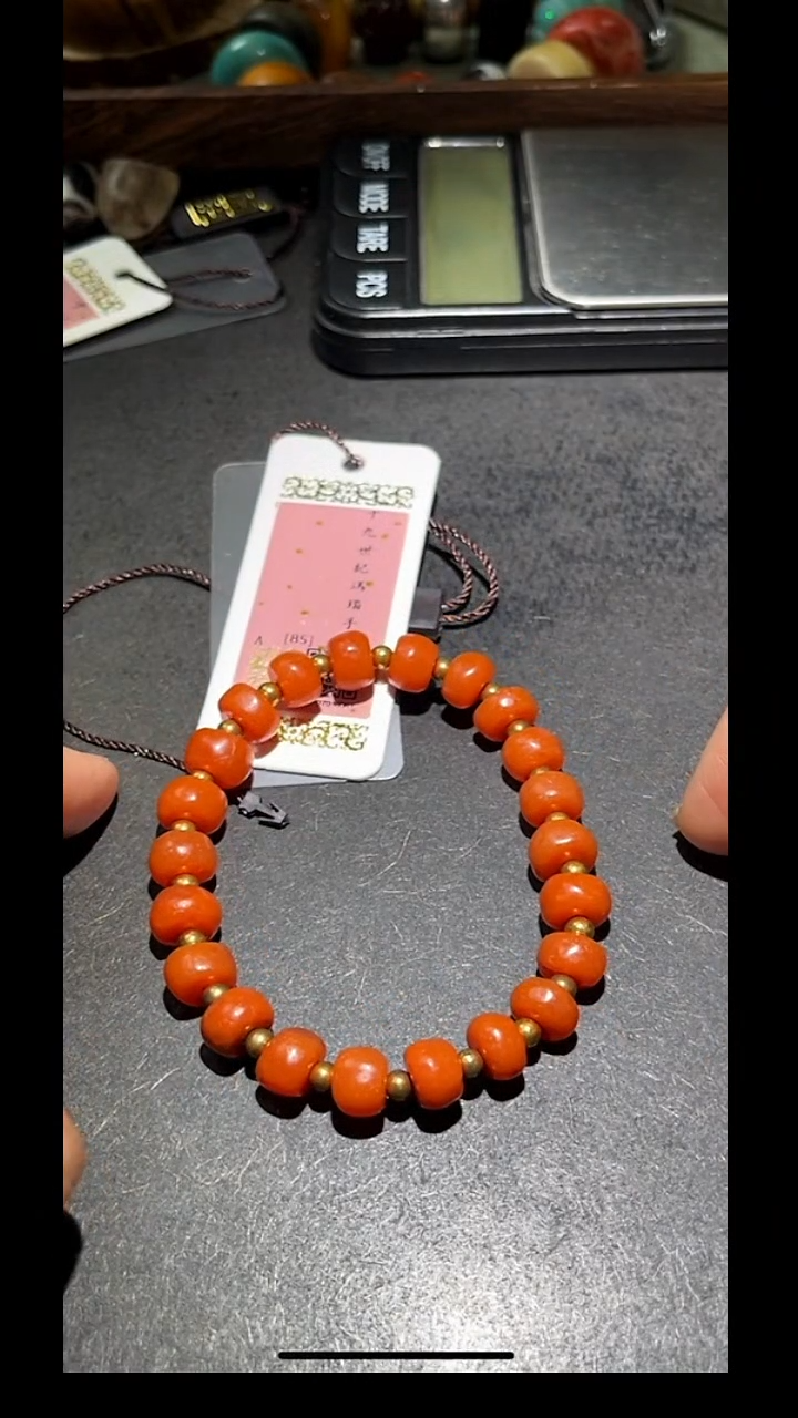 手串未镶嵌南红玛瑙pz807-11约10mm