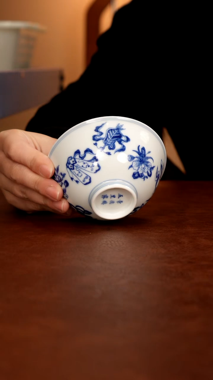 景德镇瓷器，青花瓷手绘茶具~