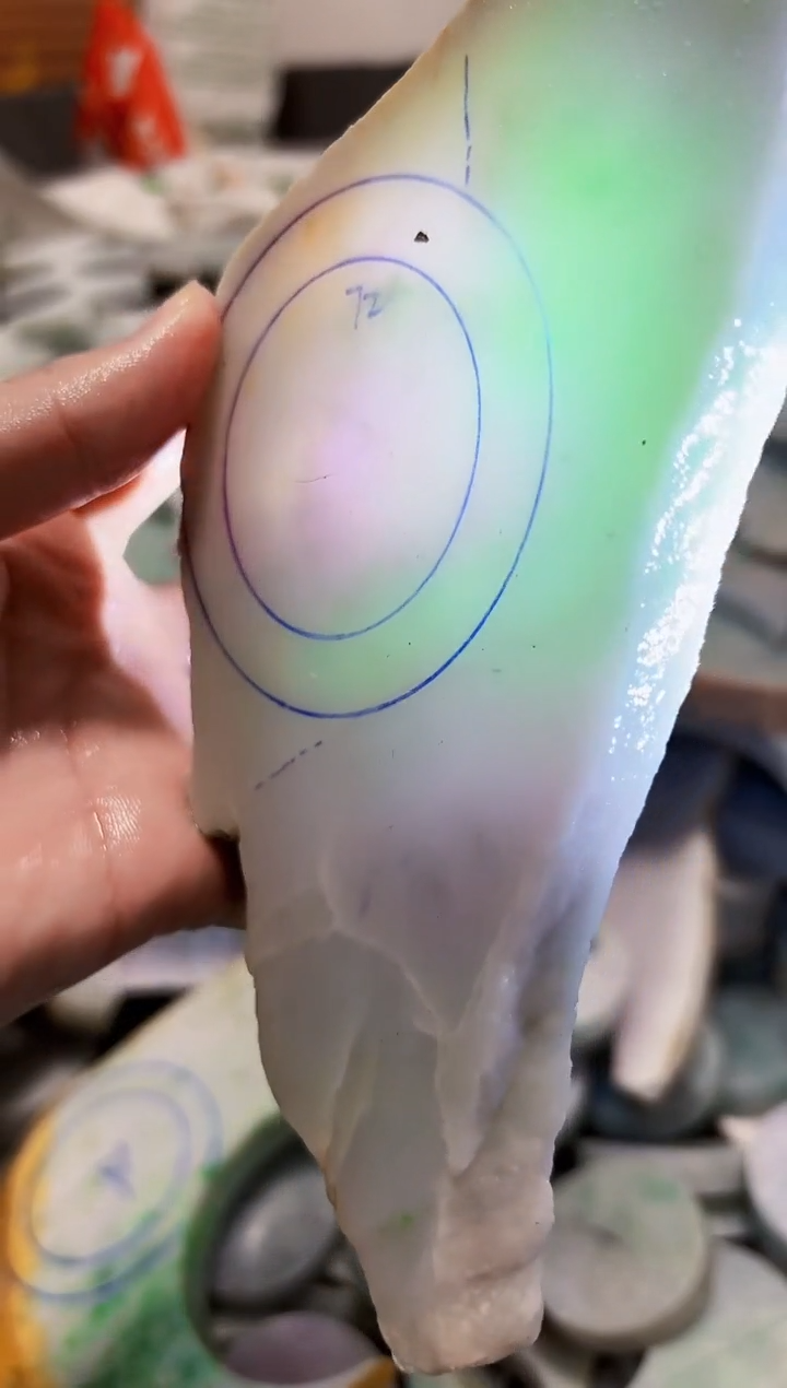 【闪购商品】翡翠颈饰未镶嵌A货白谭1774