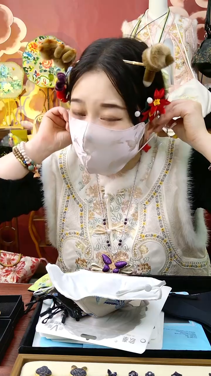 纯铜合金琉璃非遗口罩