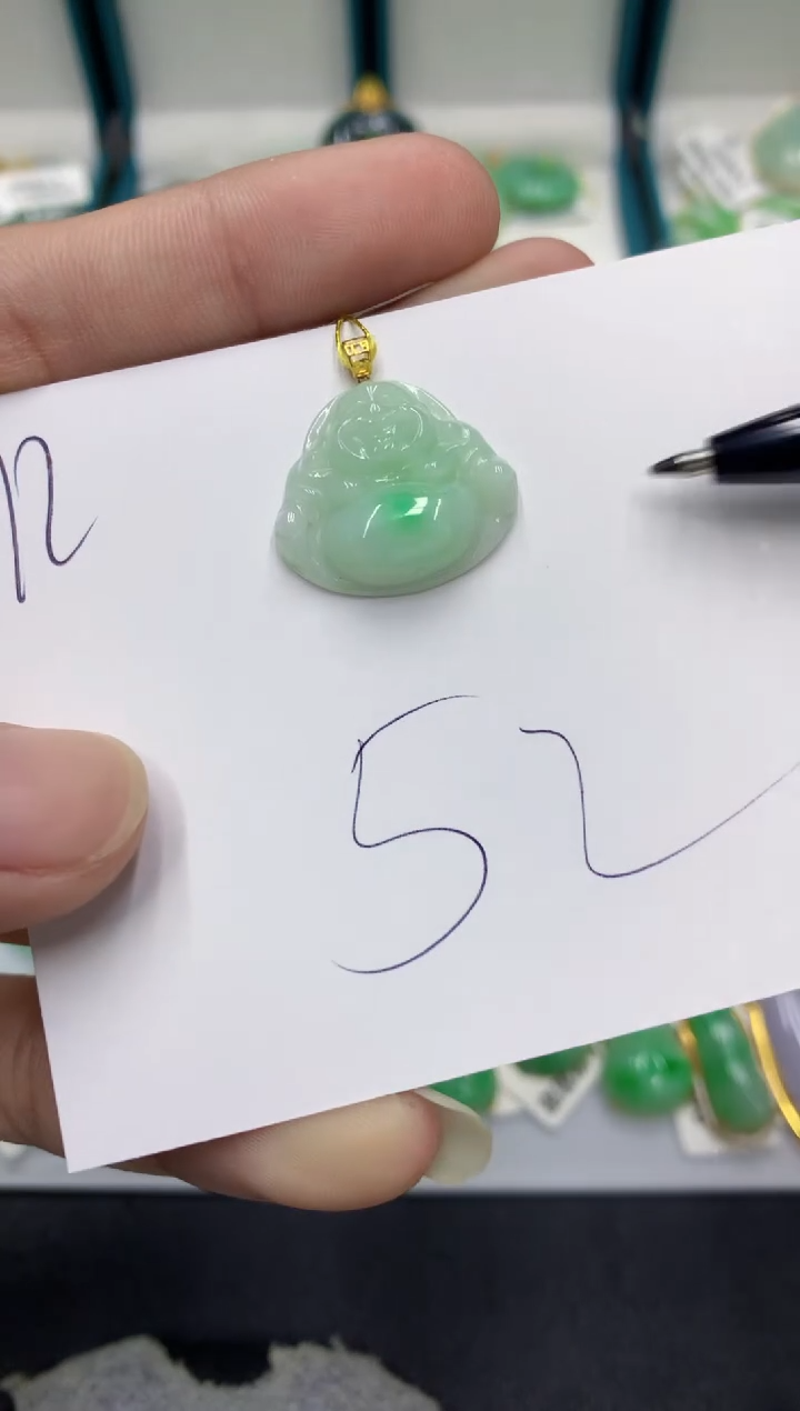 【闪购商品】翡翠颈饰18K金镶嵌翡翠