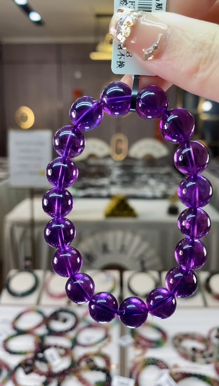 【闪购商品】水晶单圈手串11mm+未镶嵌一物一证dan