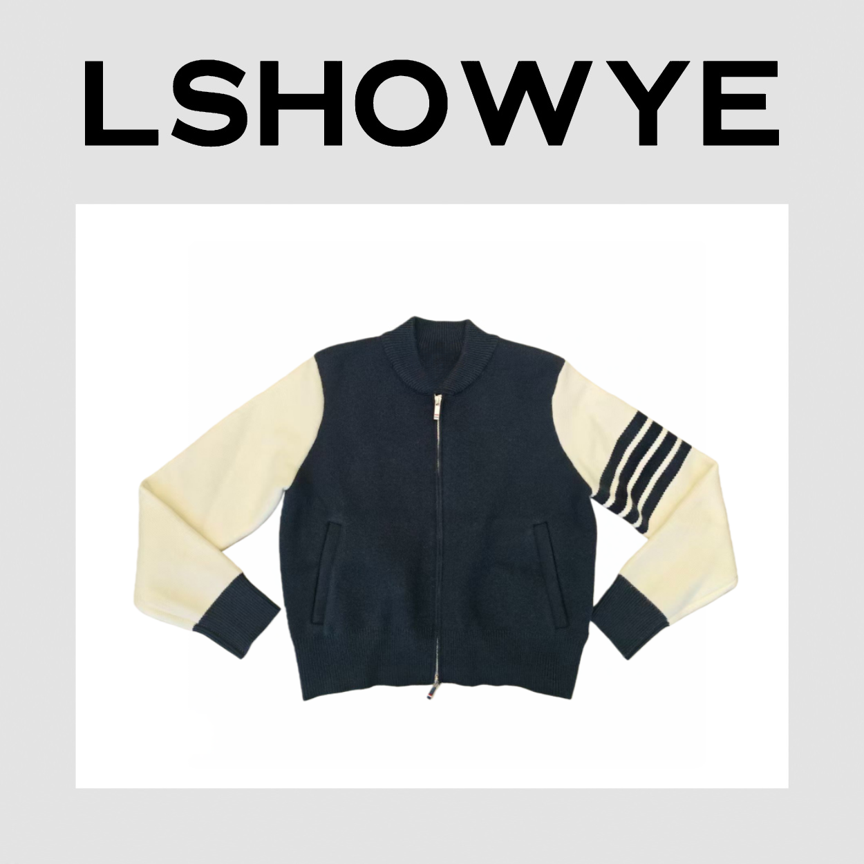 LSHOWYE｜棒球拉链毛衣 z4647