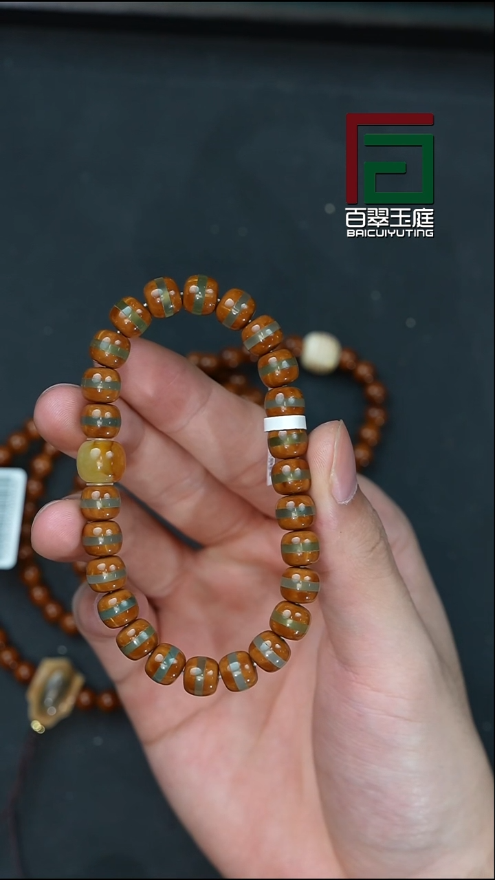 手串紫金鼠5509毕业级实心玉线天9尺寸带小玉