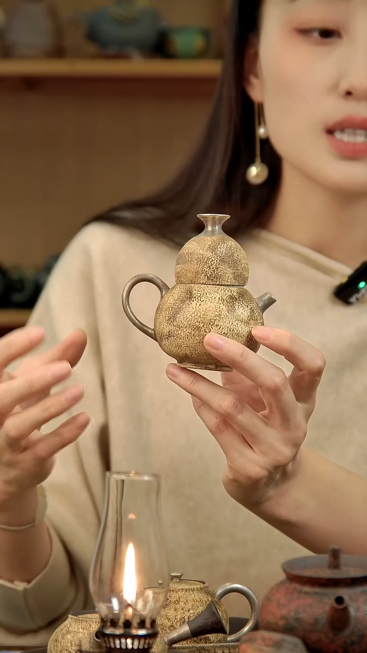 言野手作 粉引仿古葫芦套装