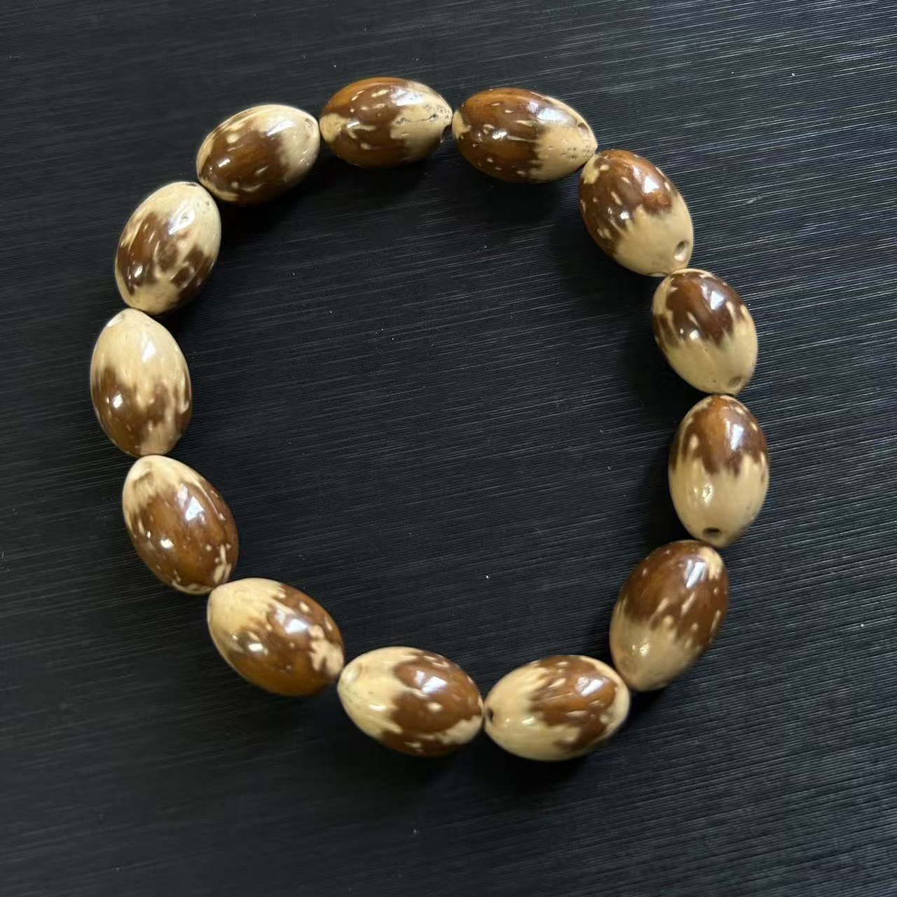 熊猫紫金鼠单圈手串15*11mm