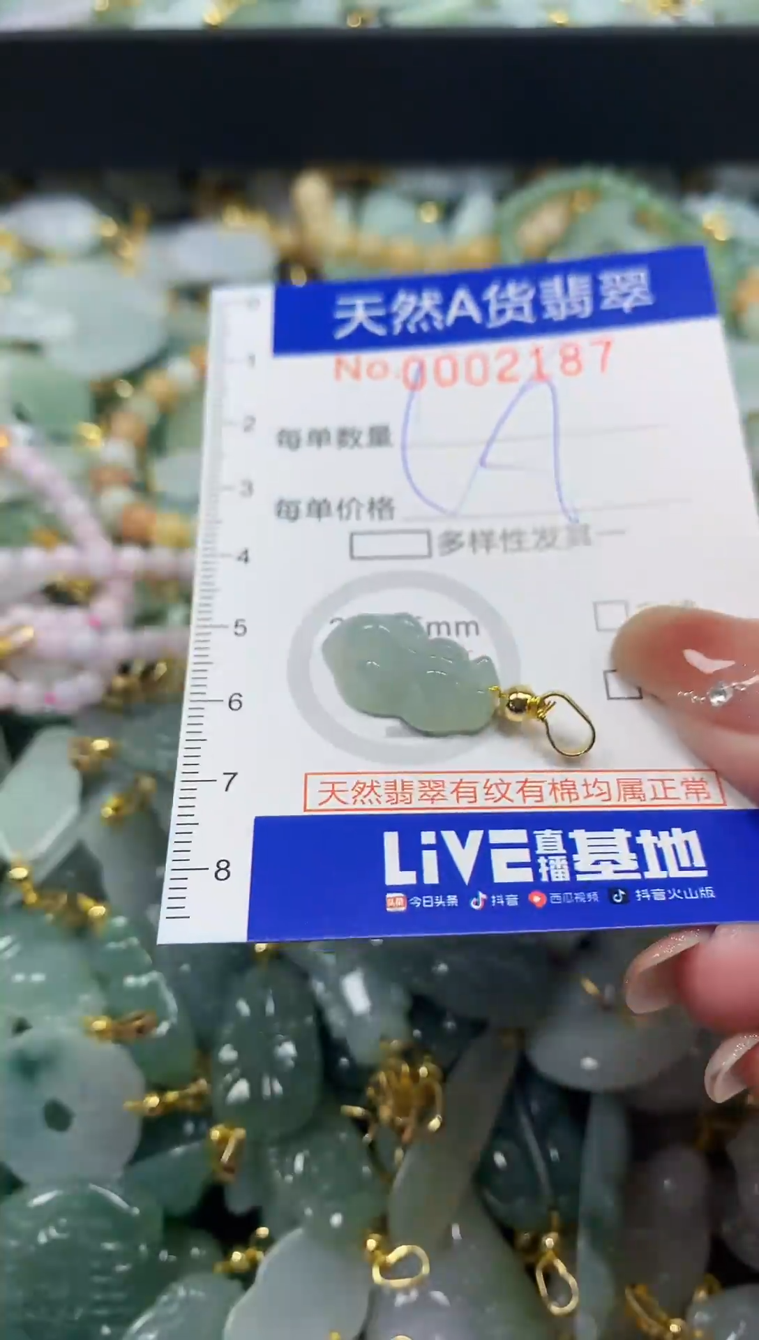 颈饰未镶嵌翡翠天然A货翡翠
