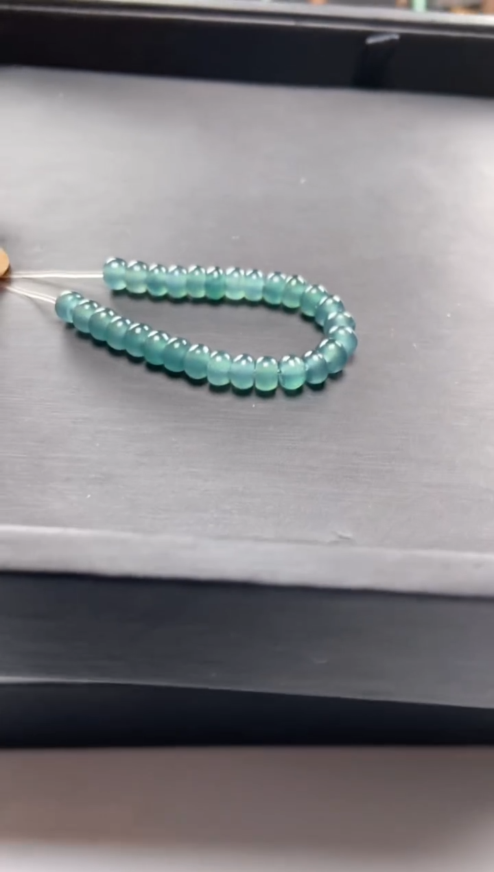 【闪购商品】翡翠手串未镶嵌算盘珠深色