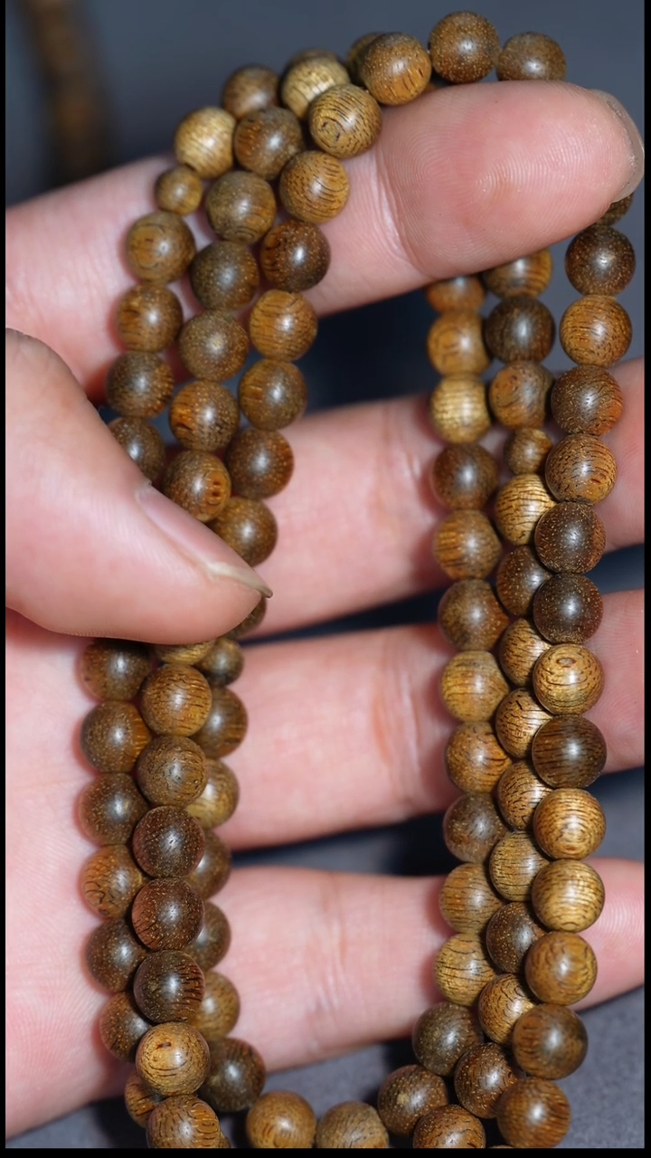 【闪购商品】沉香手串柬埔寨金丝结0.7多圈