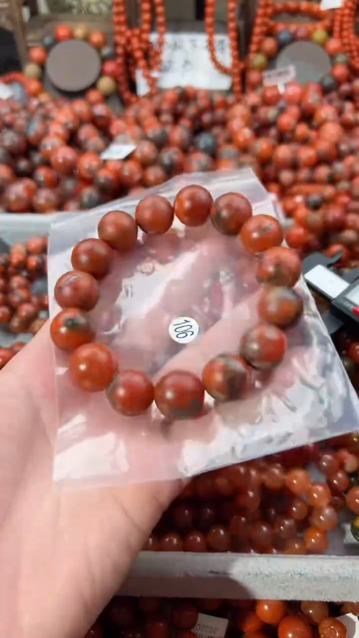 南红玛瑙未镶嵌手串15+