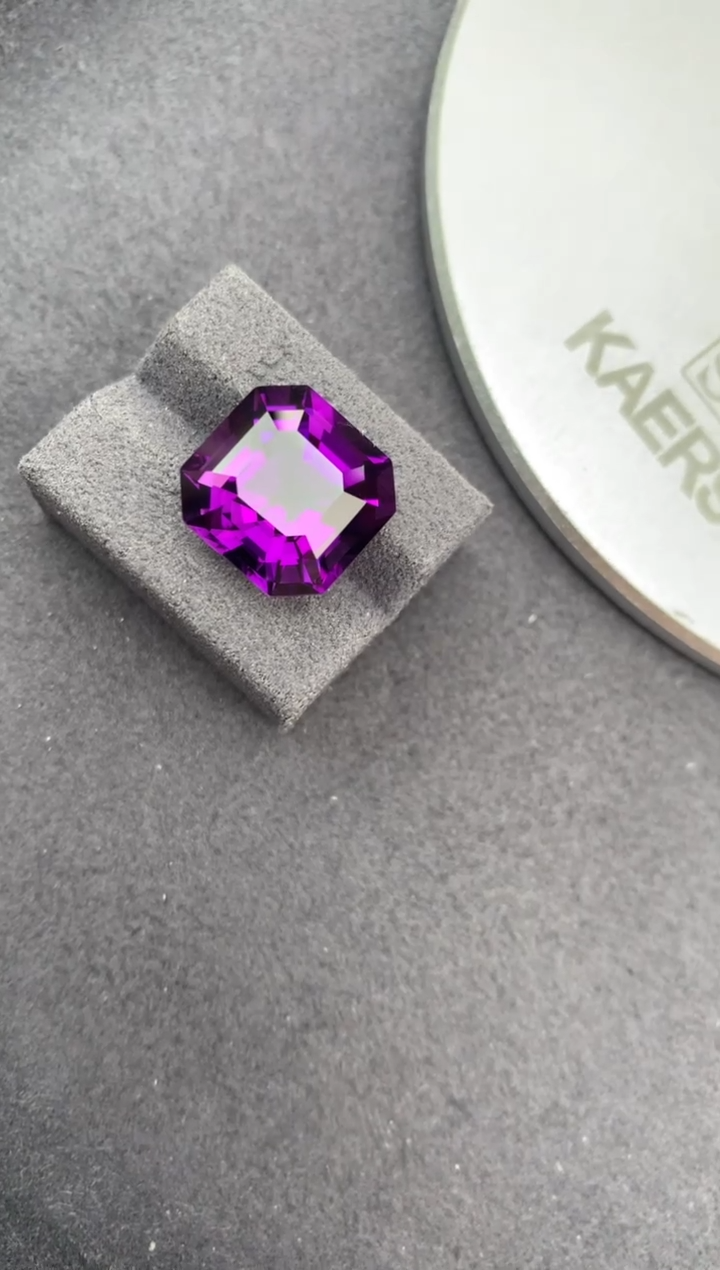 未镶嵌珠宝半成品紫晶12ct 紫水晶 定制 A