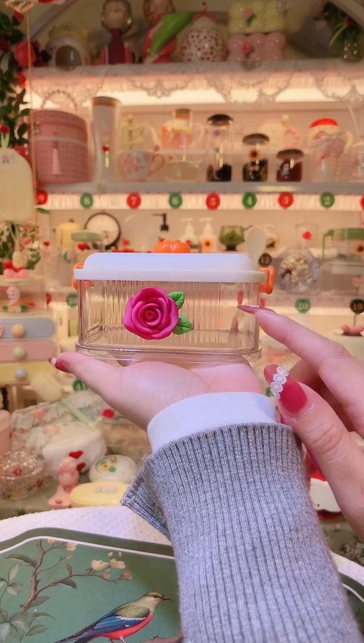 玫瑰花大料收纳盒——小家焕新必备！