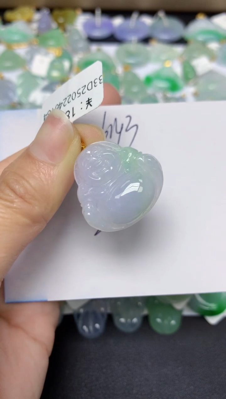 【闪购商品】翡翠颈饰18K金镶嵌 天然翡翠A货