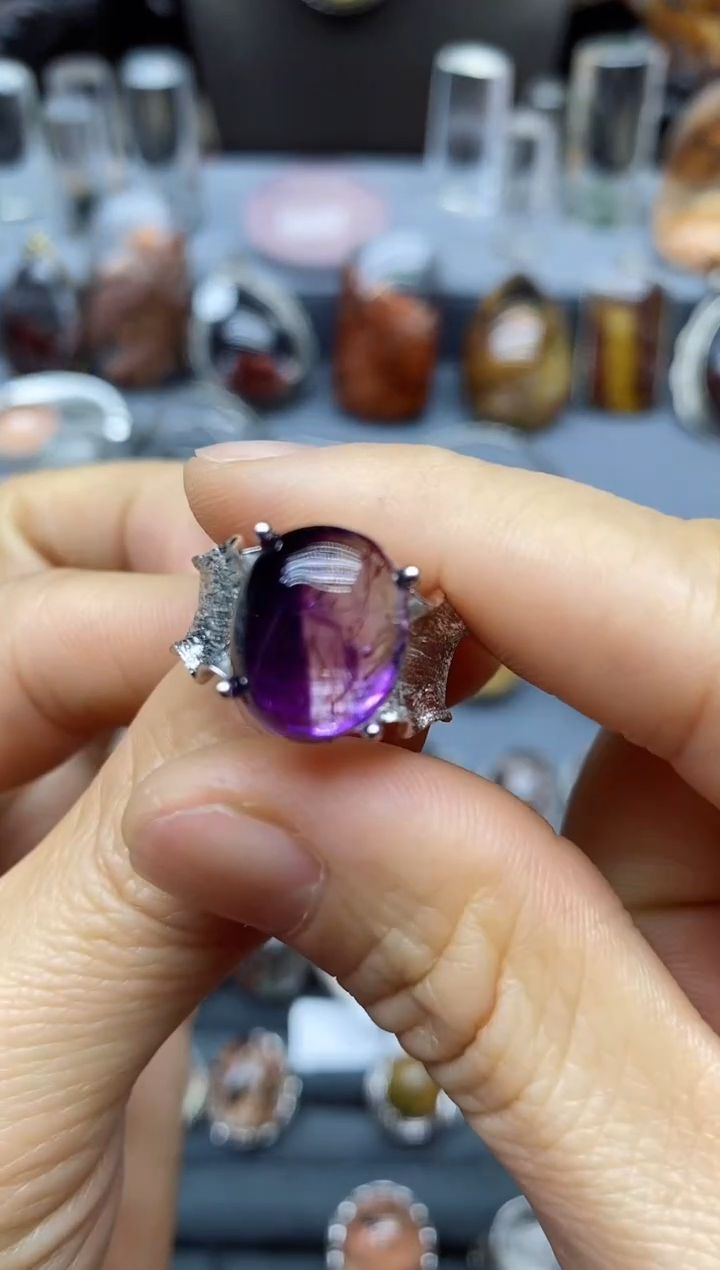 【闪购商品】水晶戒指银S925镶嵌水晶水晶