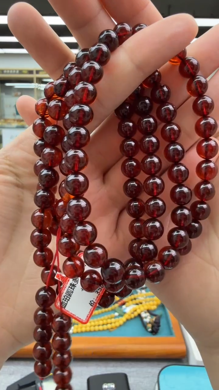 【闪购商品】琥珀颈饰未镶嵌102秒拍号