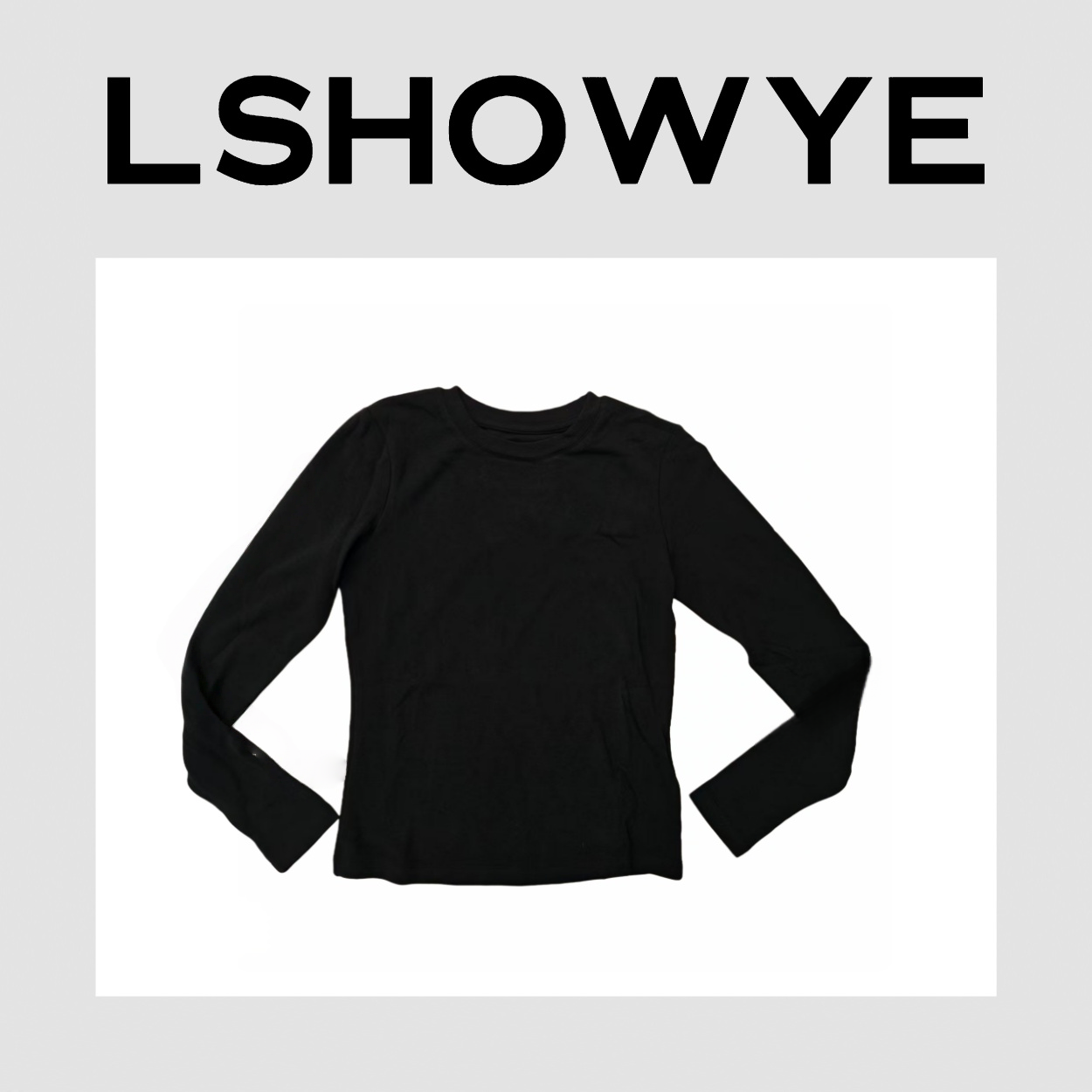 LSHOWYE｜英文弹力长袖T恤 91327